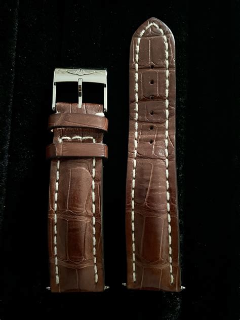 breitling croco orange|breitling watch bands.